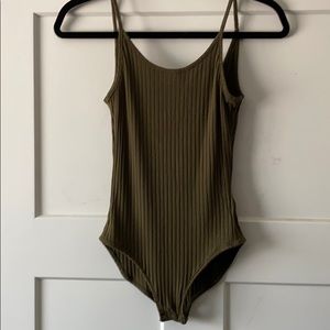 NWOT UO olive bodysuit